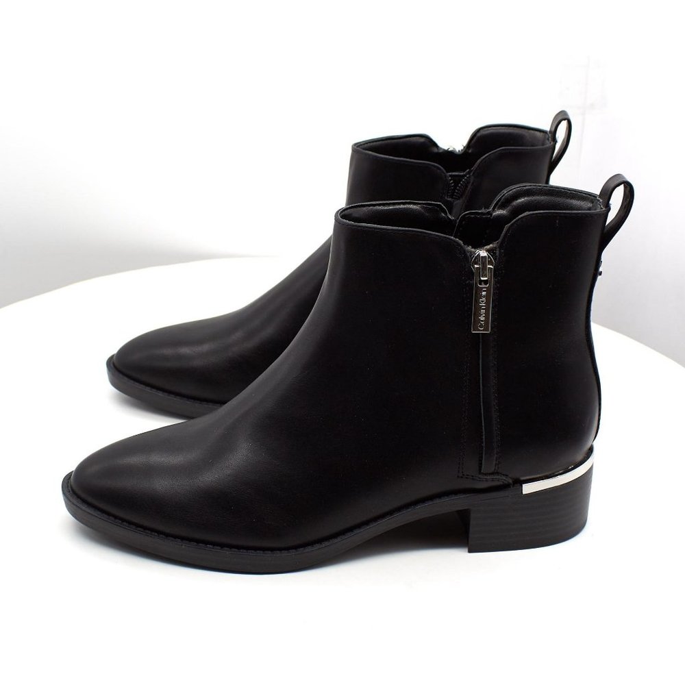 Calvin Klein Women's Deniece Block Heel Ankle Booties Women's Shoes - Picture 5 of 8